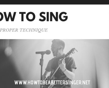 how to sing with proper technique